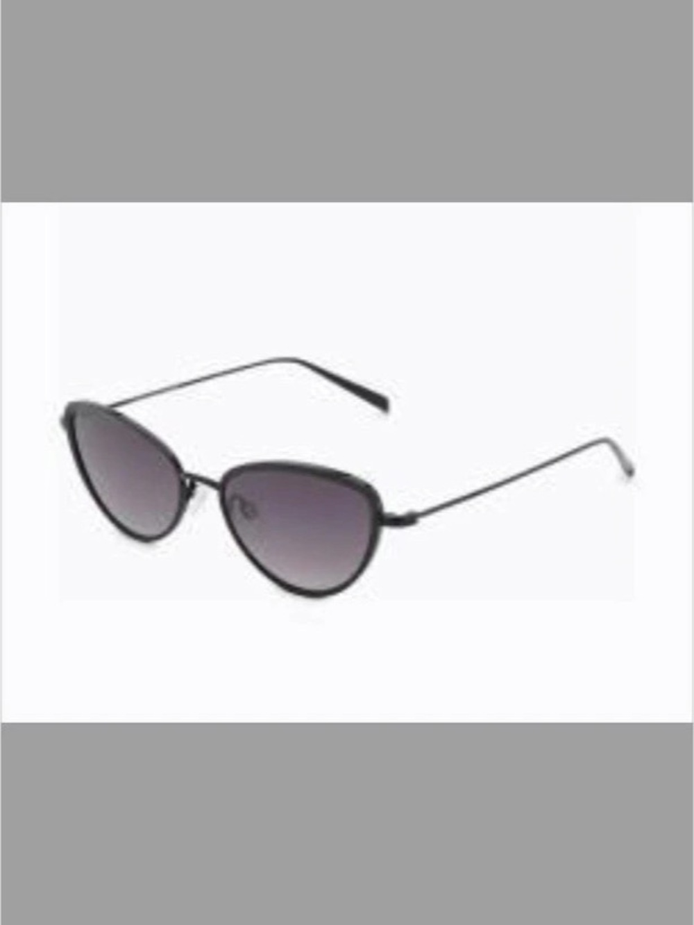 NWT Carolina Lemke Rounded Cat Rye Black Sunglasses